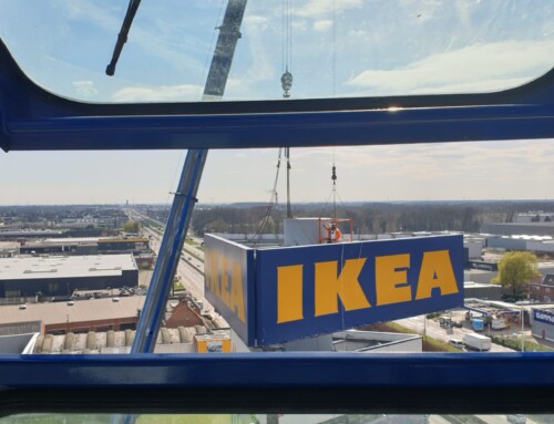 Ikea logo needs maintenance